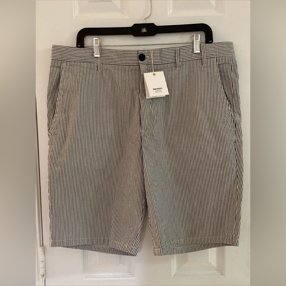 Norse Projects MEN’S AROS SEERSUCKER SHORTS Size 36 NEW NWT